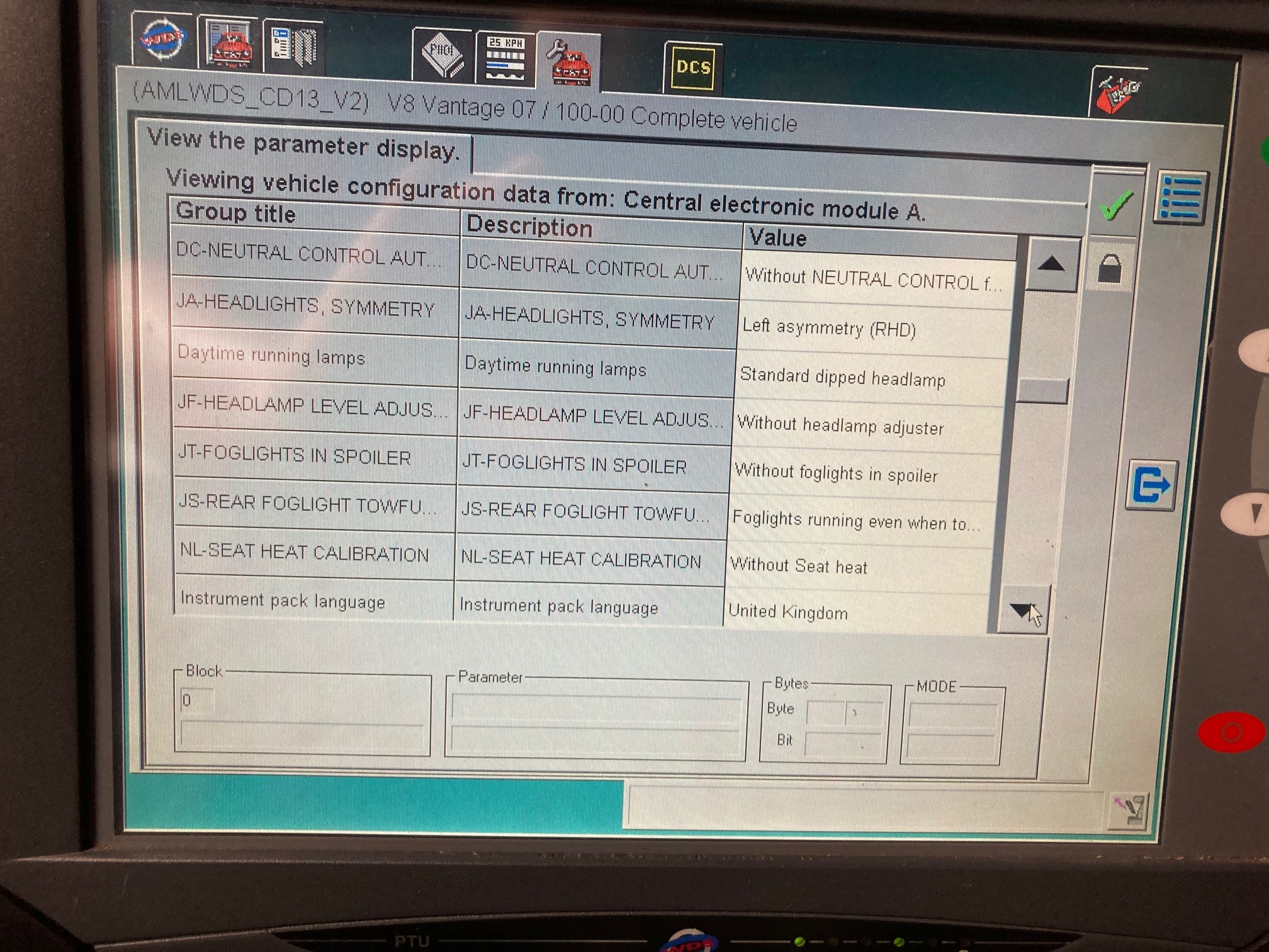 CCF Car Configuration File, VID Vehicle Identification Block