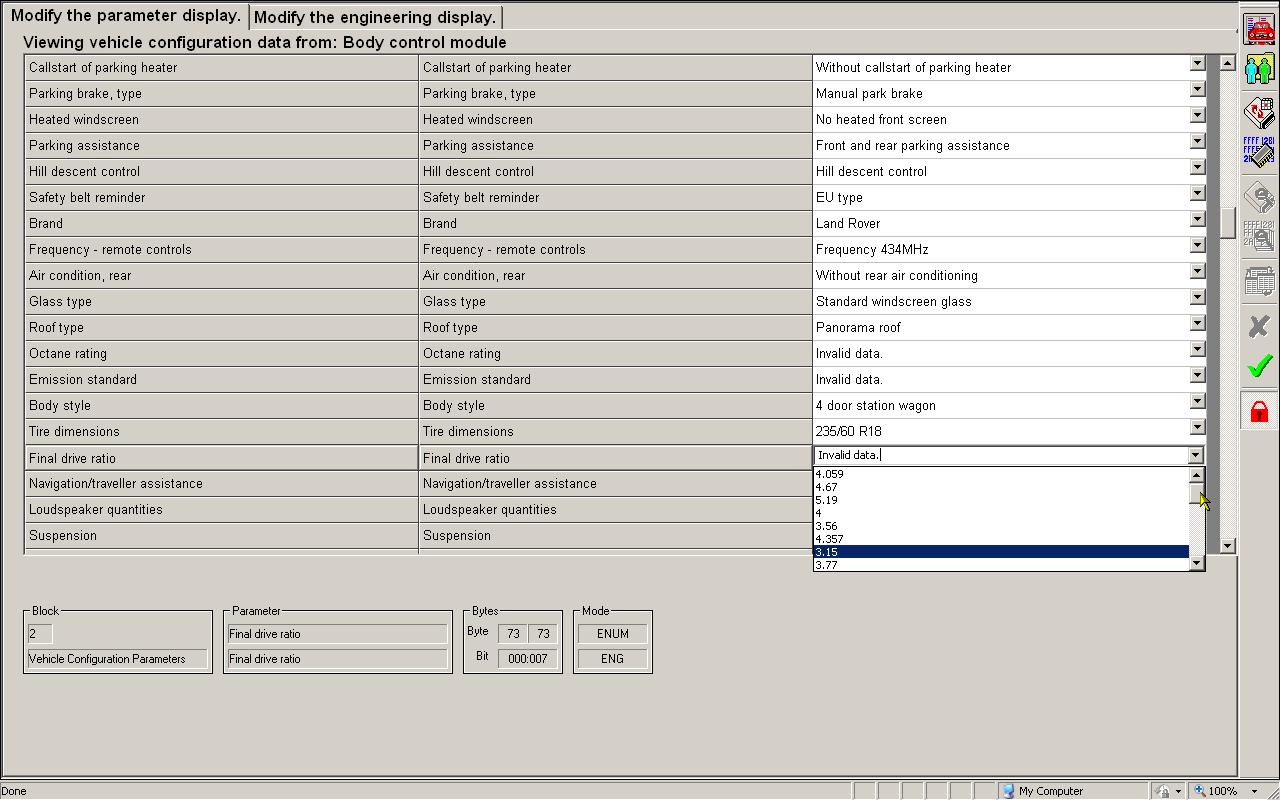 CCF Car Configuration File, VID Vehicle Identification Block